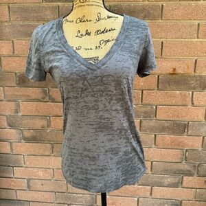 Dash Charcoal V-Neck Short Sleeve Tee Size Large